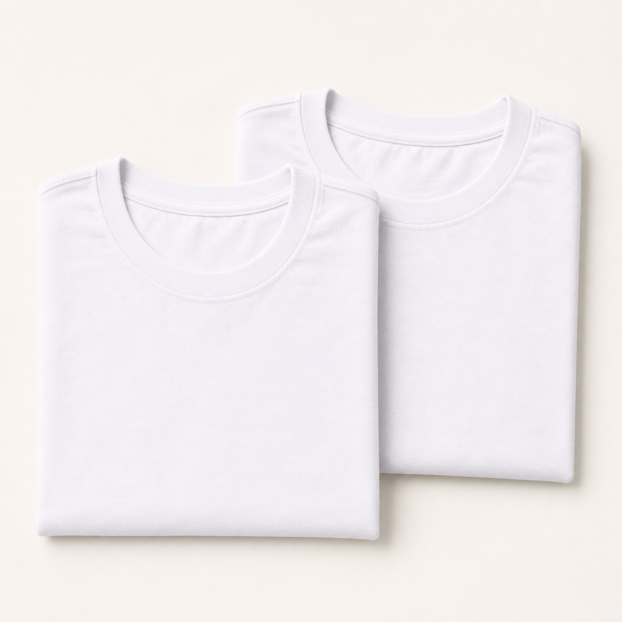 Mr. R white round-neck T-shirts for NYSC camp