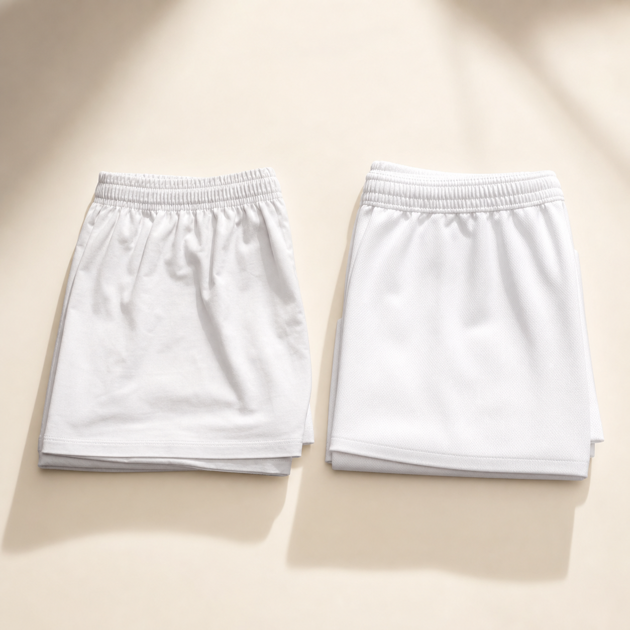 Regular and classic white shorts options for NYSC camp